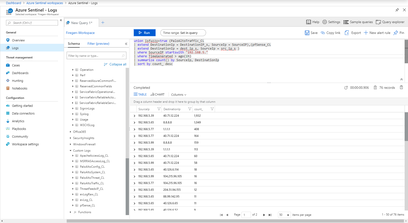 Azure Sentinel Notebooks