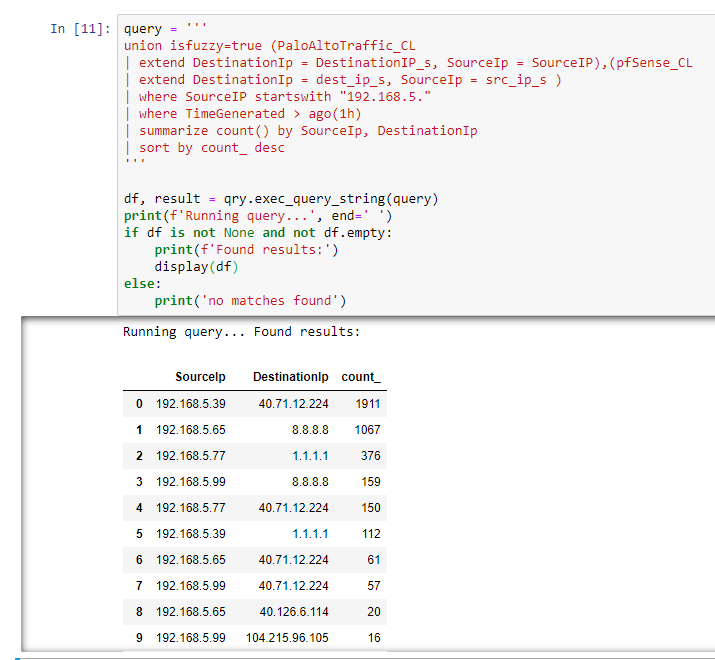 Azure Sentinel Notebooks