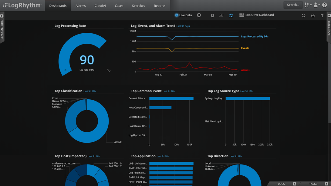 LogRhythm Screenshot